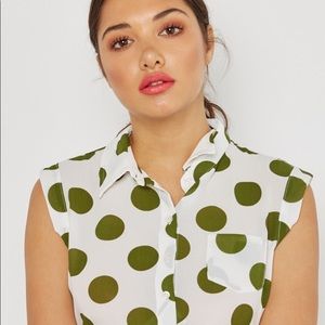 New Polka Dot Crop Top